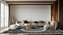 Wilton szőnyeg - Yelda (fekete/többszínű)