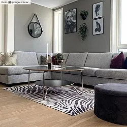 Wilton szőnyeg - Zebra (fekete/fehér)