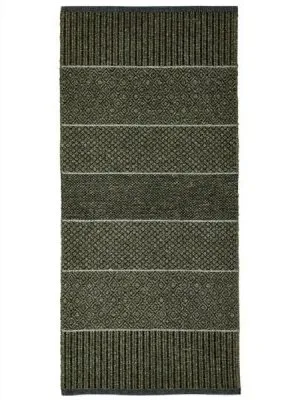 Műanyag- és fonalas szőnyegek - Horredsmattan Alice Mix (olíva zöld)