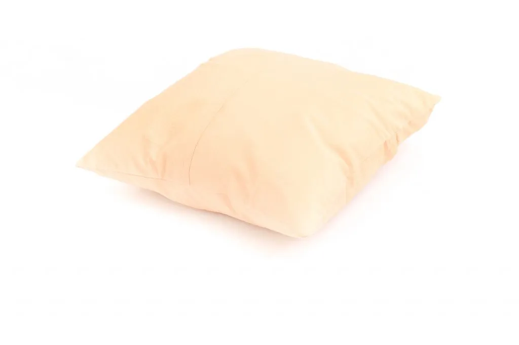 Bársony párna (barack) (párnahuzat) 45 x 45 cm