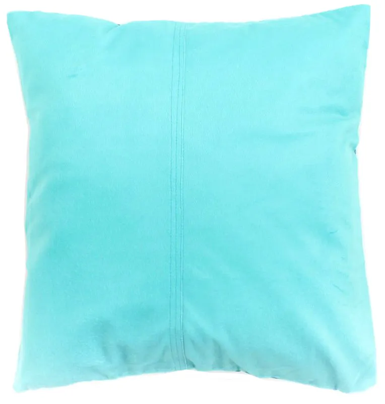 Bársony párna (türkiz) (párnahuzat) 45 x 45 cm