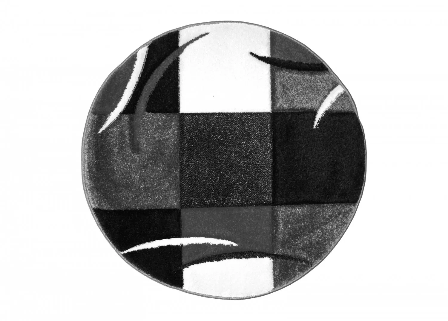 Wilton szőnyeg - London Patch (fekete)