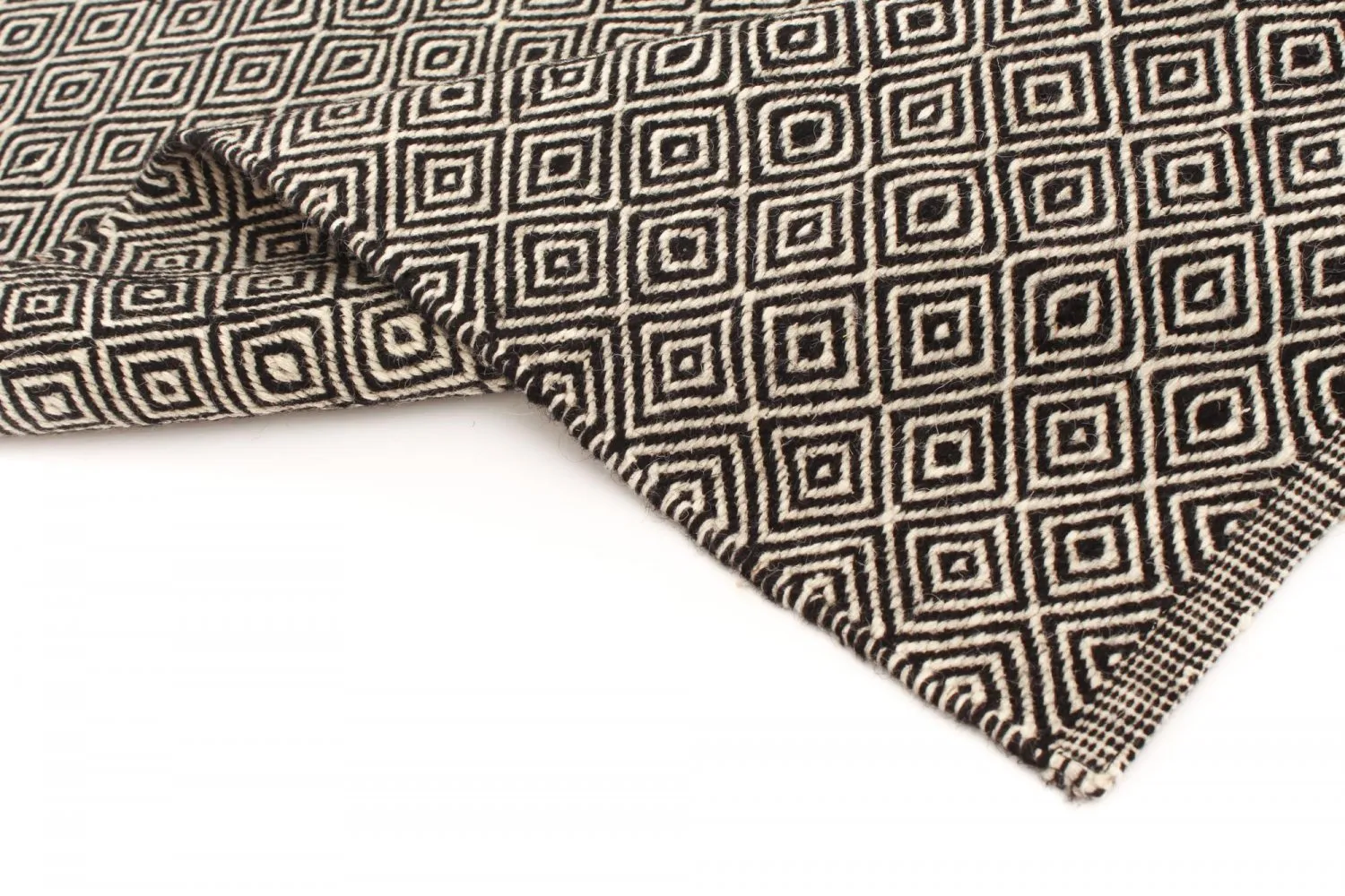 Gyapjúszőnyeg - Varella (fekete/fehér)