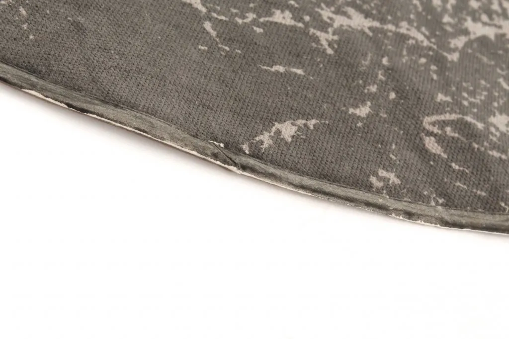 Rongyszőnyeg - Cassis (kerek) (szürke)