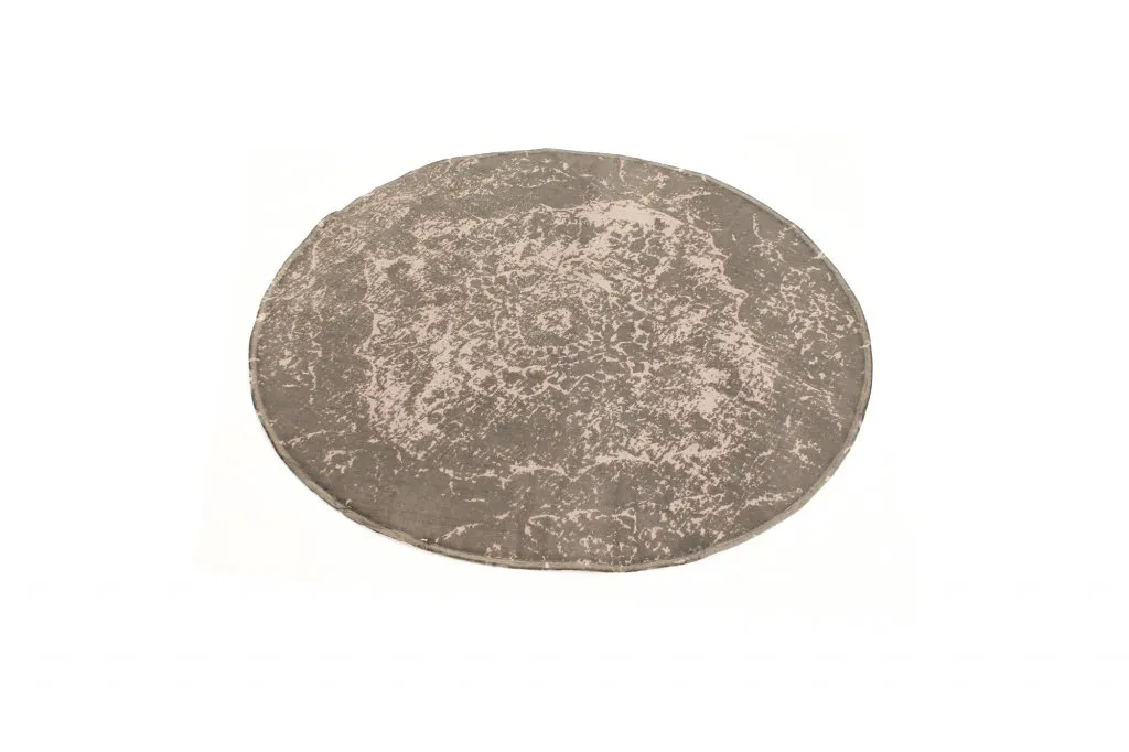 Rongyszőnyeg - Cassis (kerek) (szürke)