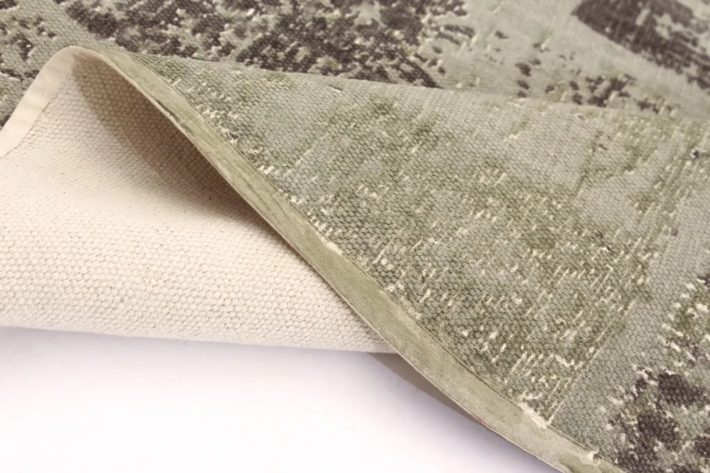 Rongyszőnyeg - Lismore (kerek) (zöld)