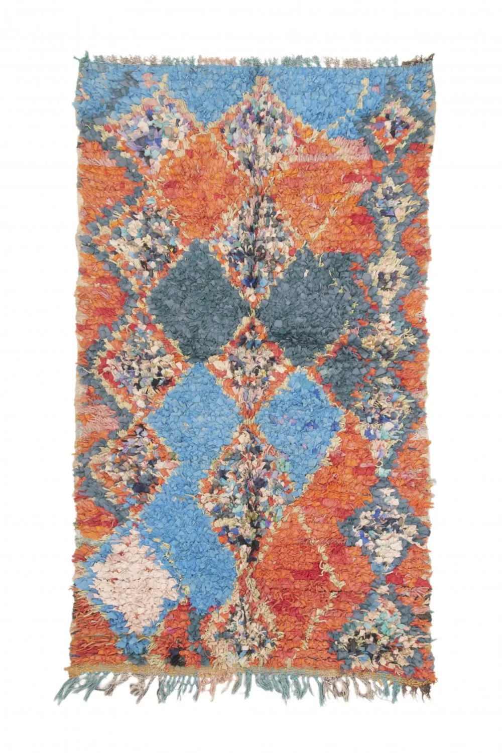 Marokkói Boucherouite szőnyeg 195 x 115 cm