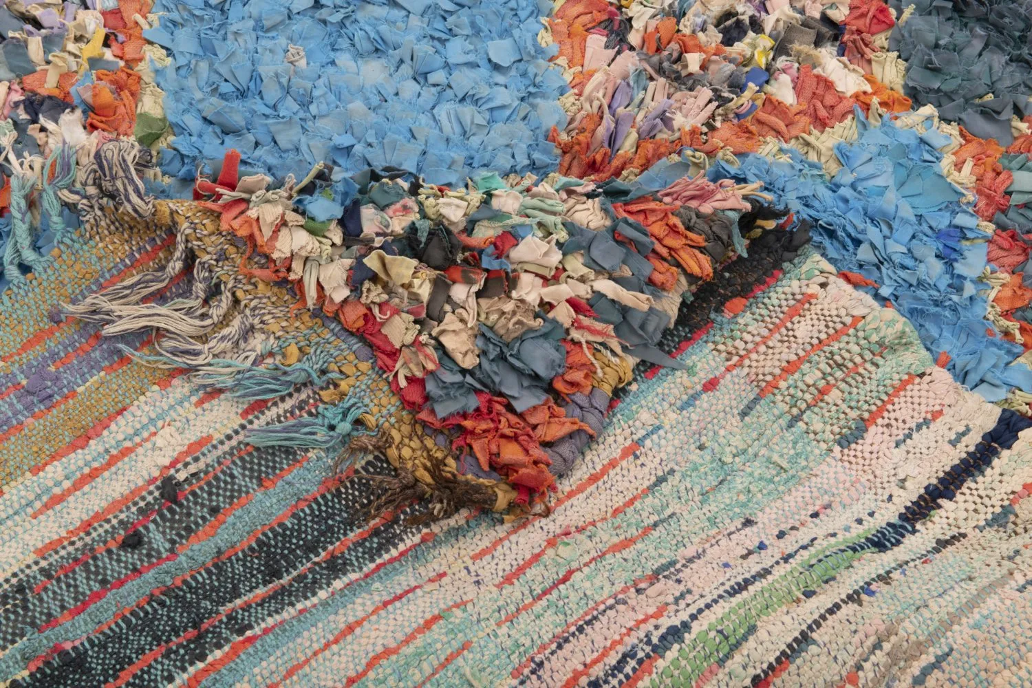 Marokkói Boucherouite szőnyeg 195 x 115 cm