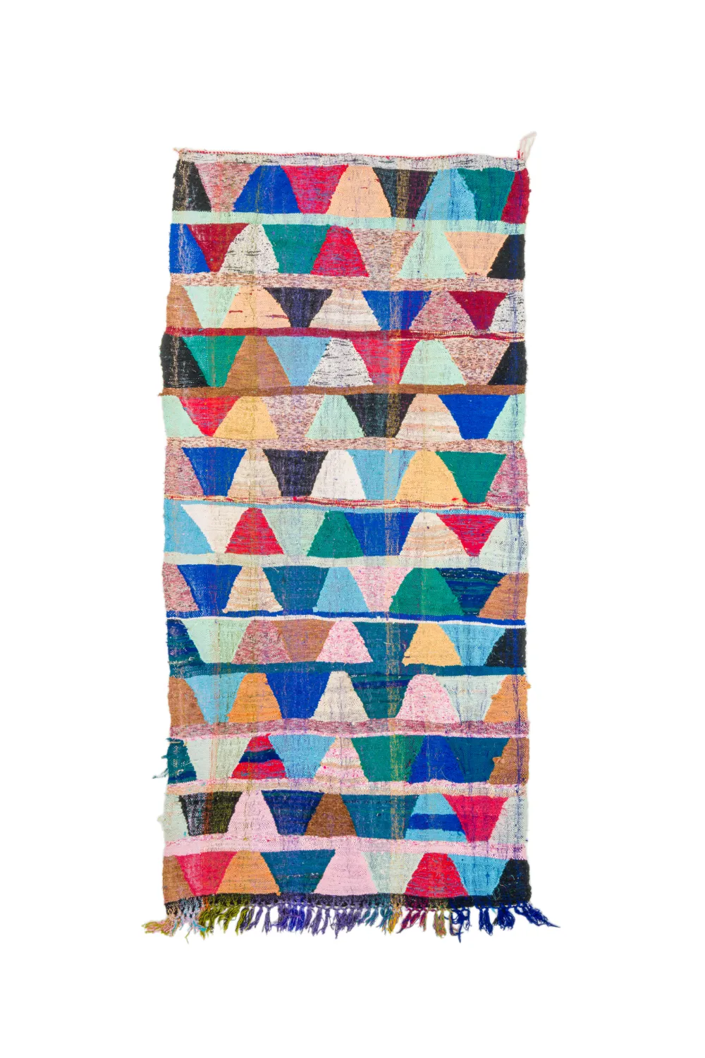 Marokkói Boucherouite szőnyeg 140 x 290 cm