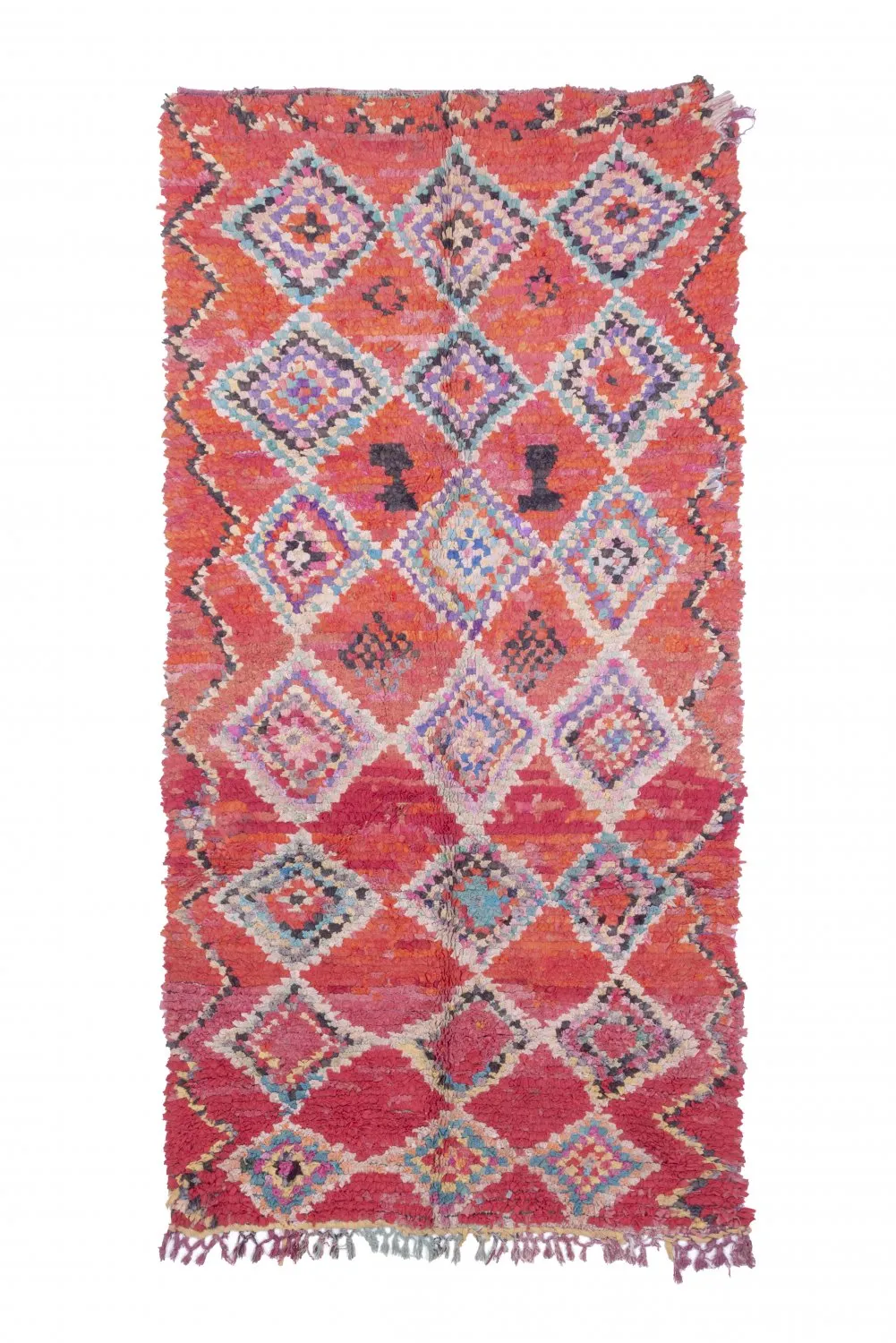 Marokkói Boucherouite szőnyeg 260 x 130 cm