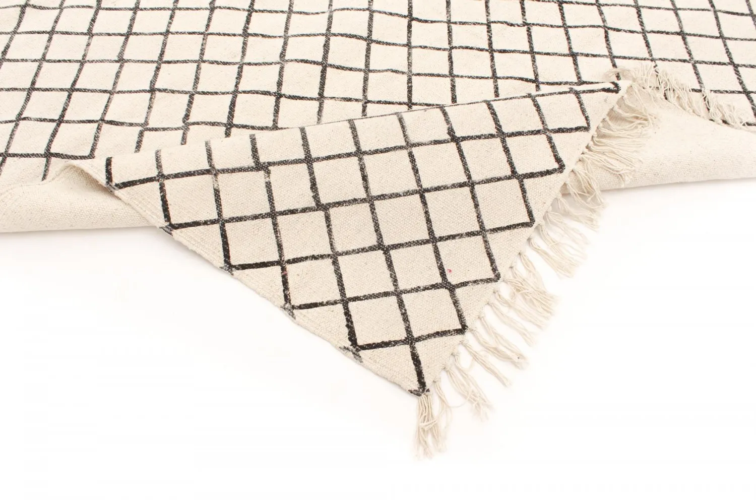 Rongyszőnyeg - Agadir (fekete/fehér)