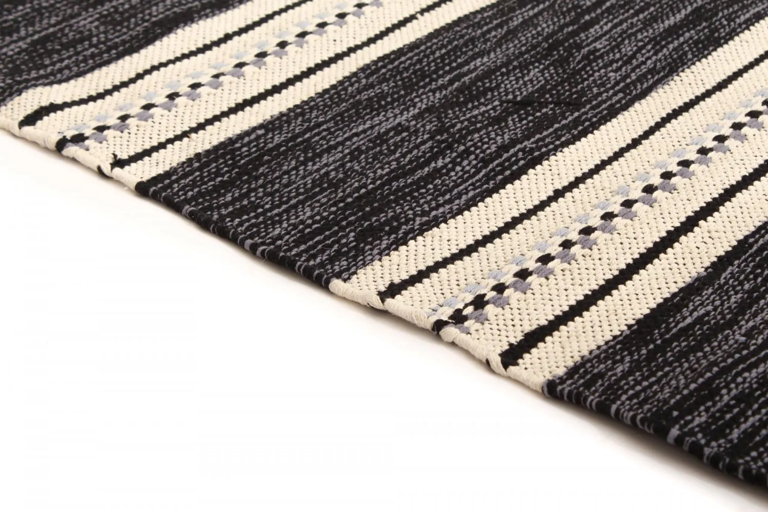 Rongyszőnyeg - Kajsa (fekete)