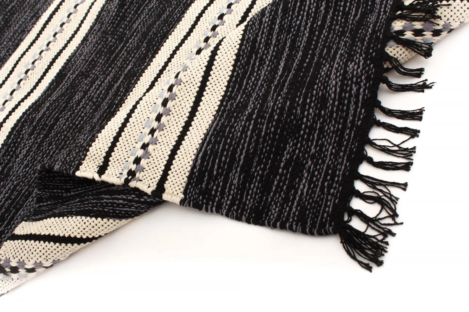 Rongyszőnyeg - Kajsa (fekete)