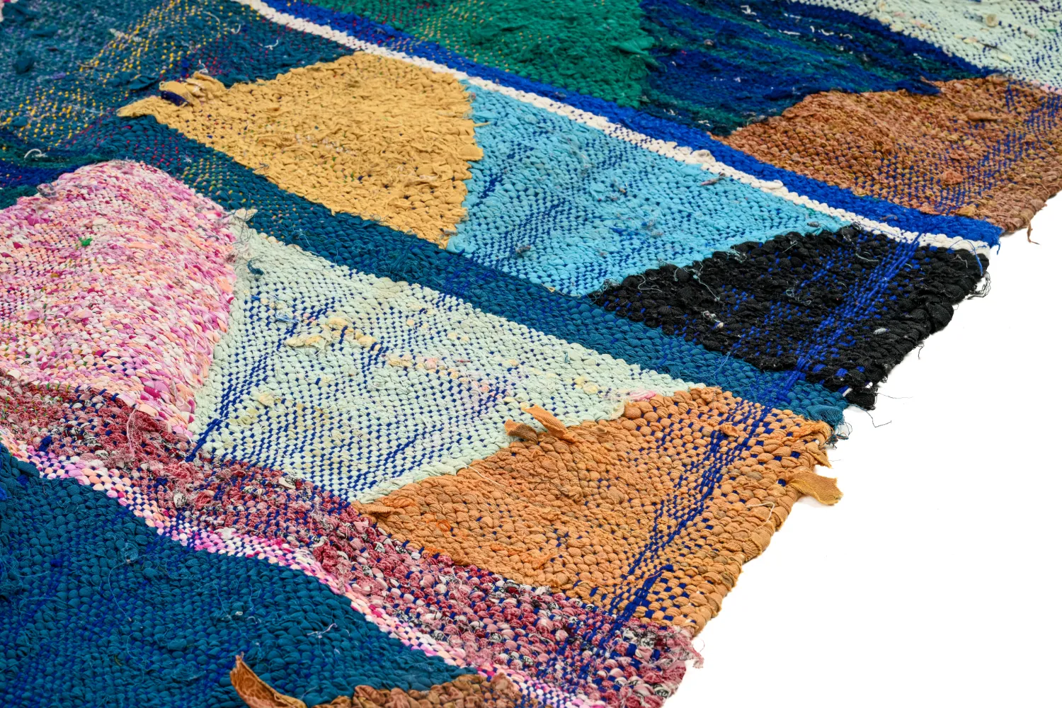 Marokkói Boucherouite szőnyeg 140 x 290 cm