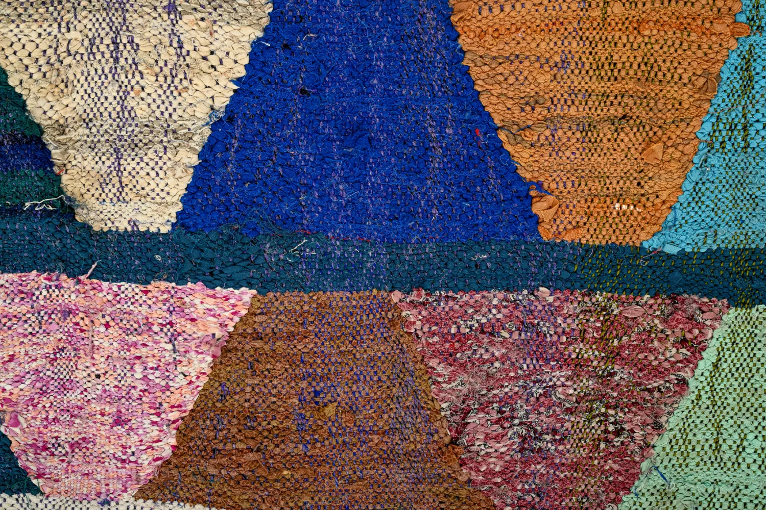 Marokkói Boucherouite szőnyeg 140 x 290 cm