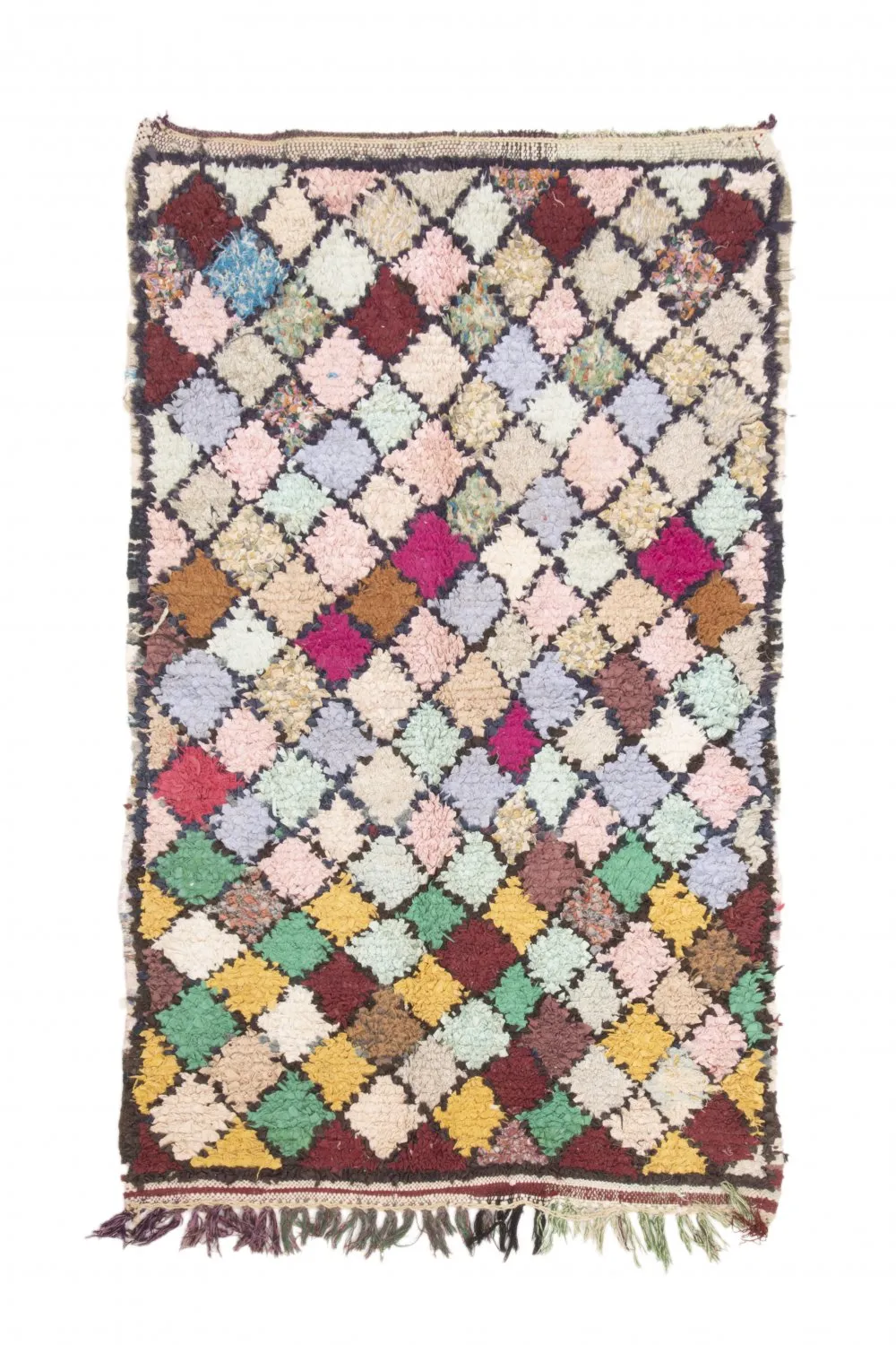 Marokkói Boucherouite szőnyeg 195 x 120 cm