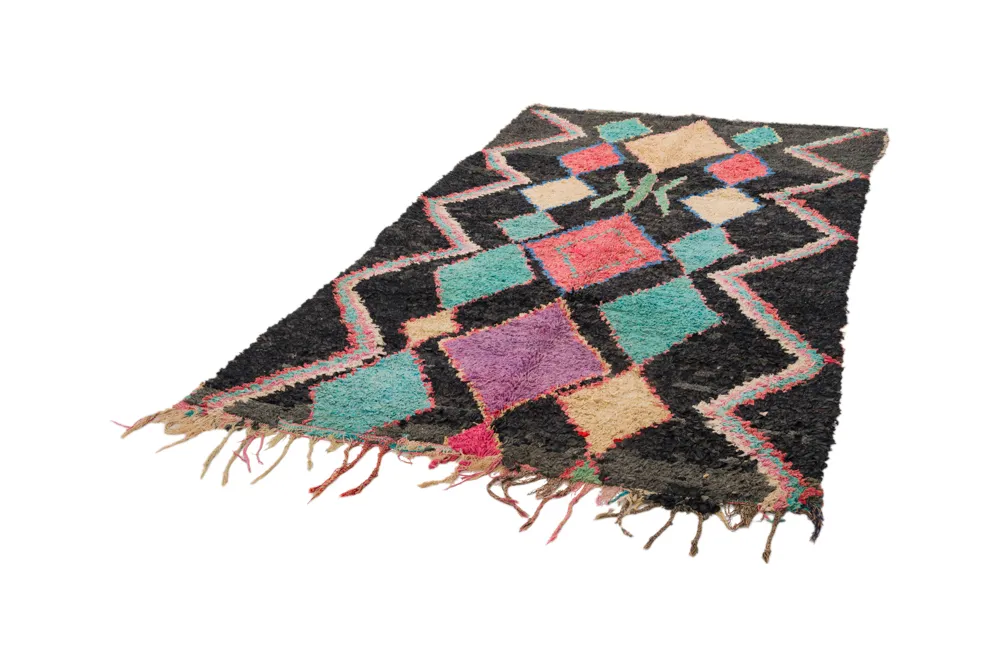 Marokkói Boucherouite szőnyeg 235 x 135 cm