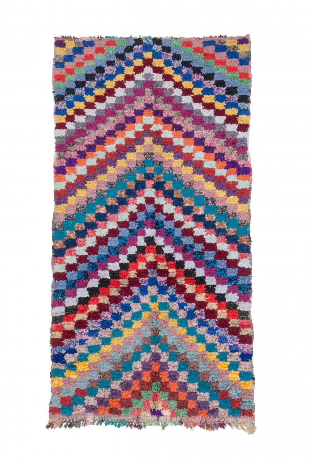 Marokkói Boucherouite szőnyeg 245 x 125 cm