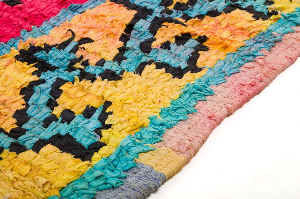 Marokkói Boucherouite szőnyeg 260 x 135 cm