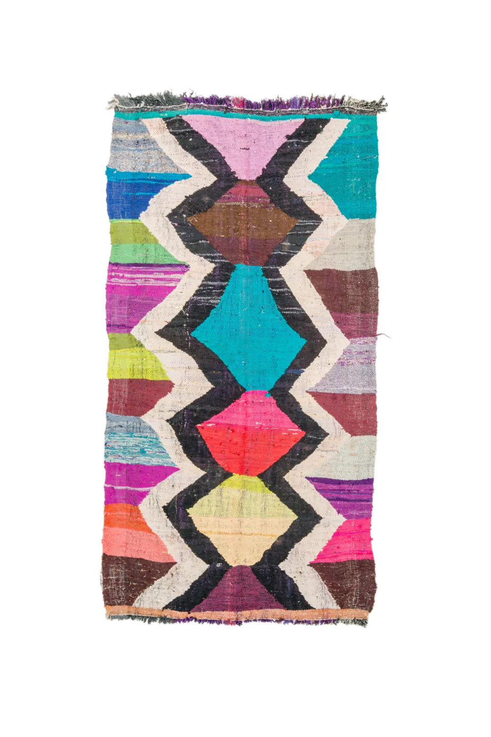 Marokkói Boucherouite szőnyeg 135 x 245 cm