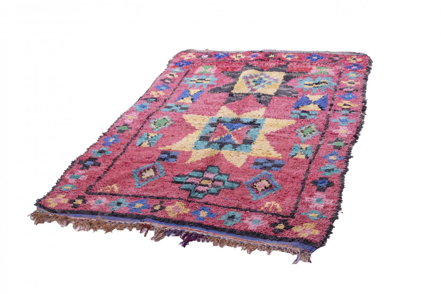 Marokkói Boucherouite szőnyeg 225 x 135 cm