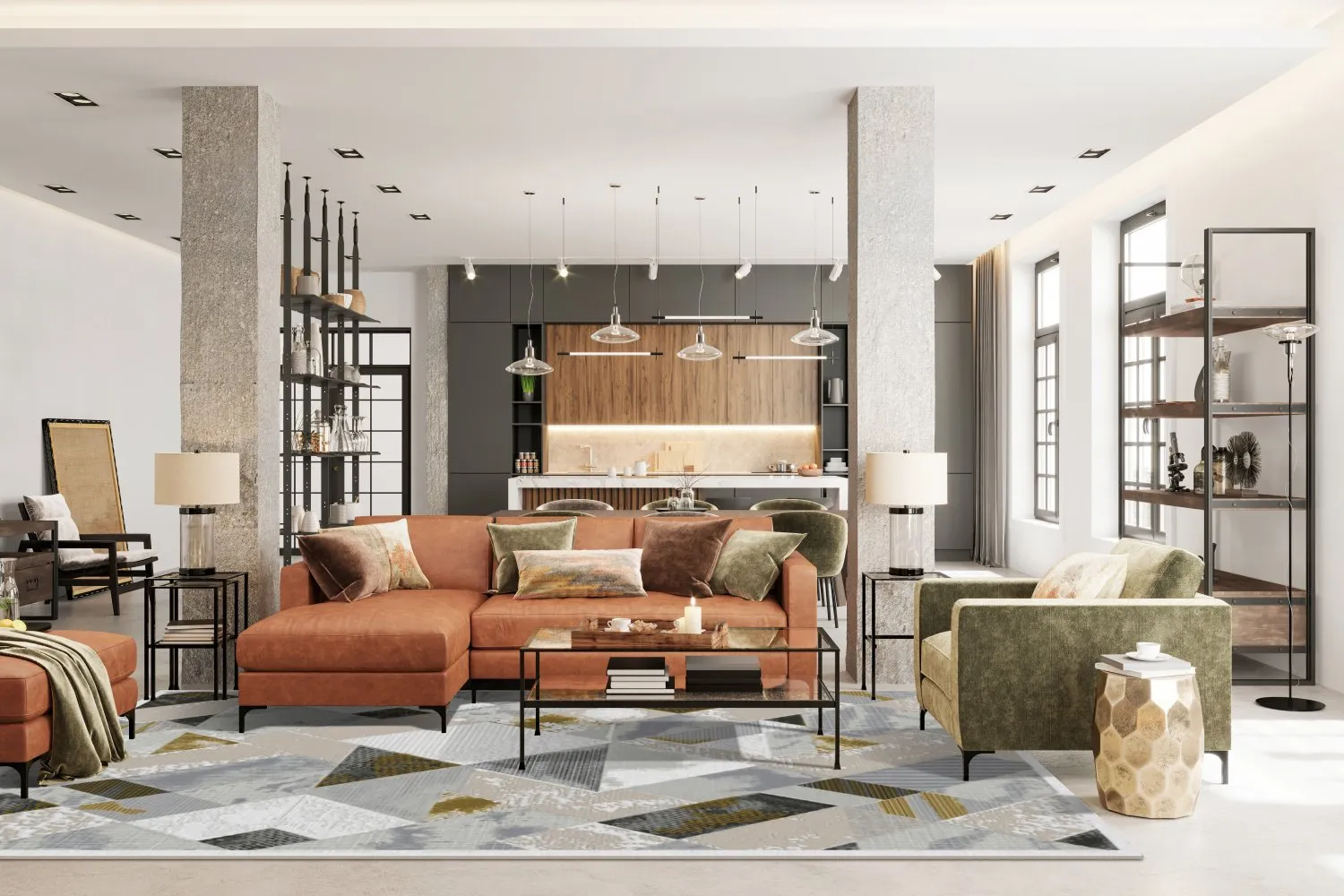 Wilton szőnyeg - Samos (szürke/többszínű)