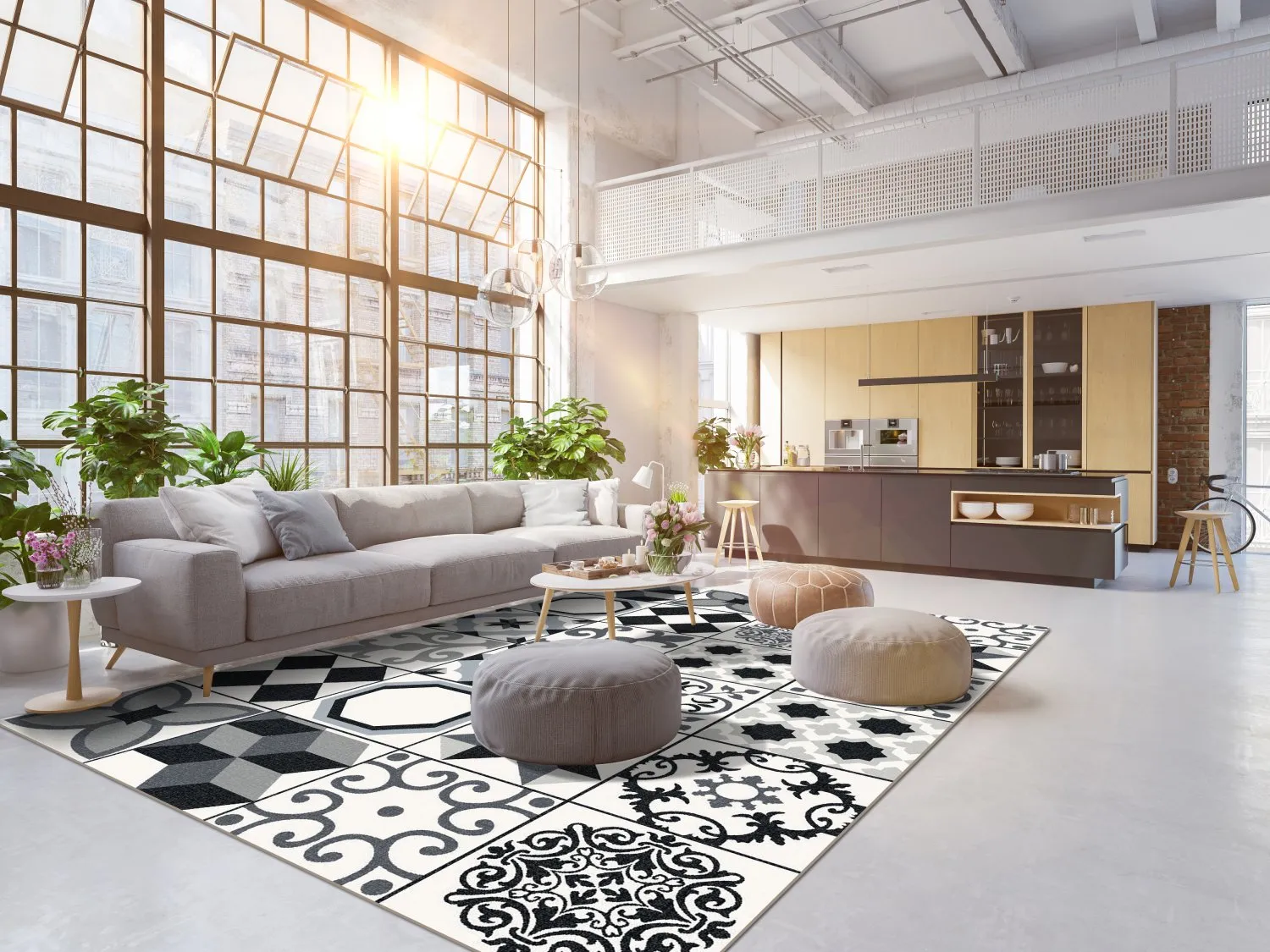 Wilton szőnyeg - Avent (bezs/fekete)