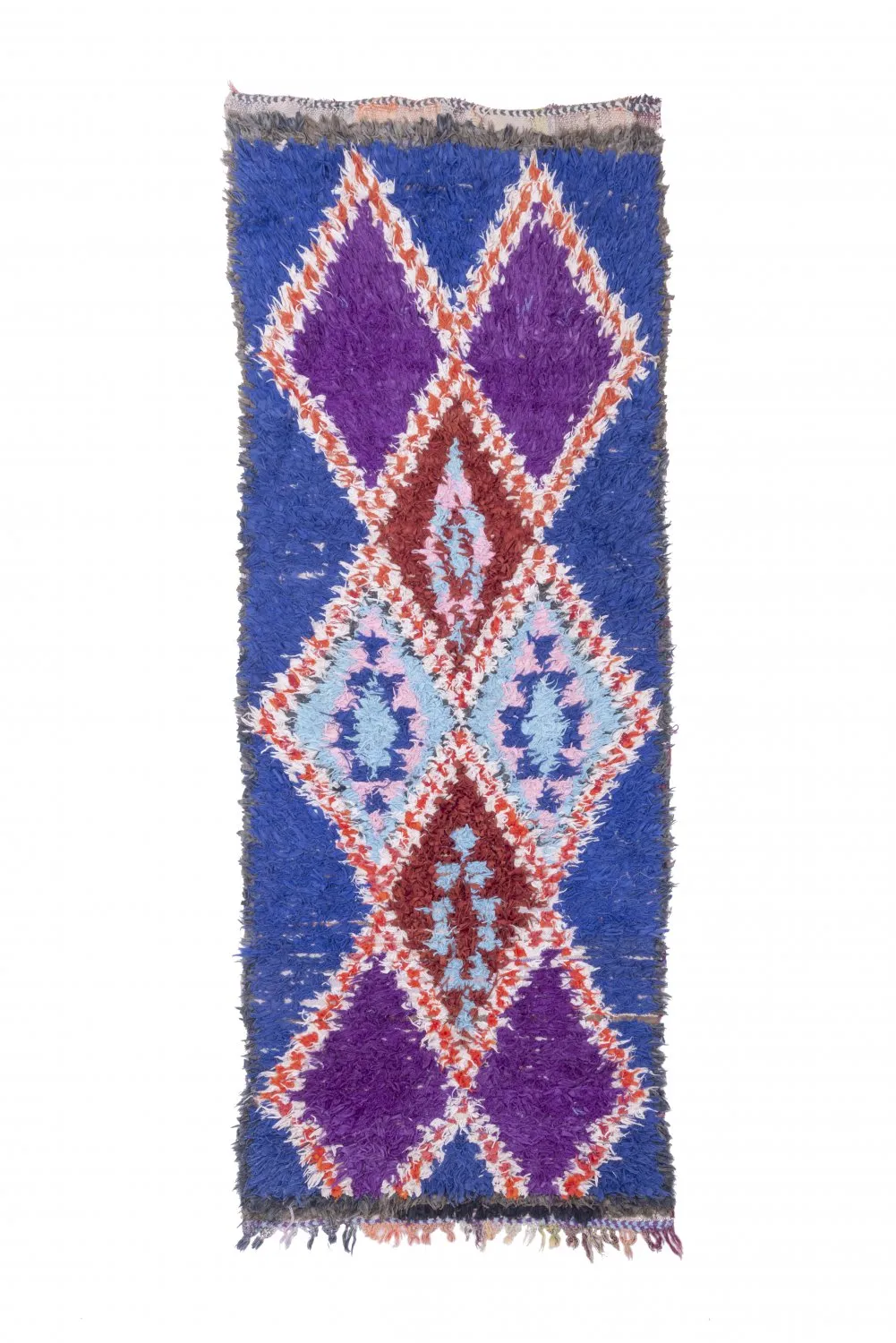 Marokkói Boucherouite szőnyeg 235 x 90 cm