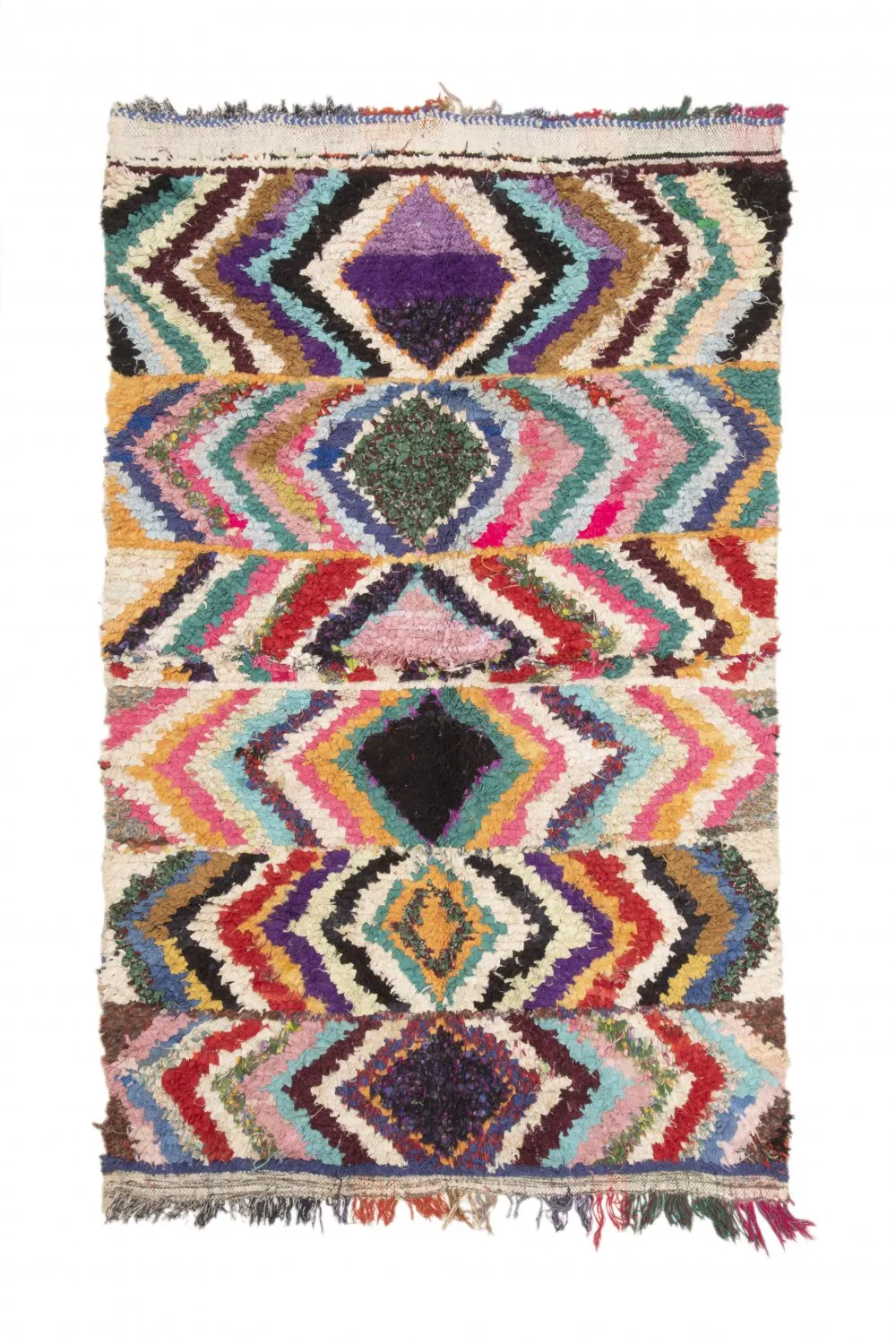Marokkói Boucherouite szőnyeg 235 x 145 cm