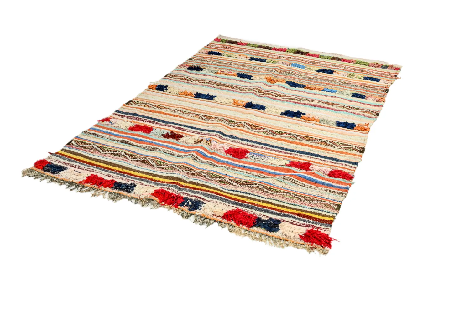 Marokkói Boucherouite szőnyeg 145 x 225 cm