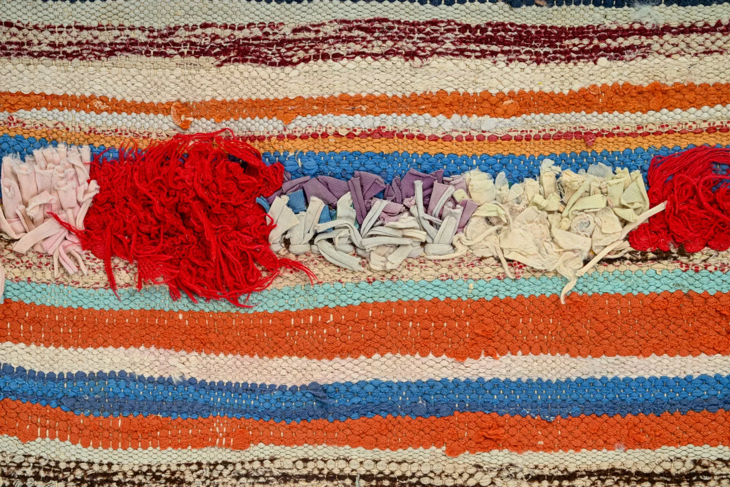 Marokkói Boucherouite szőnyeg 145 x 225 cm