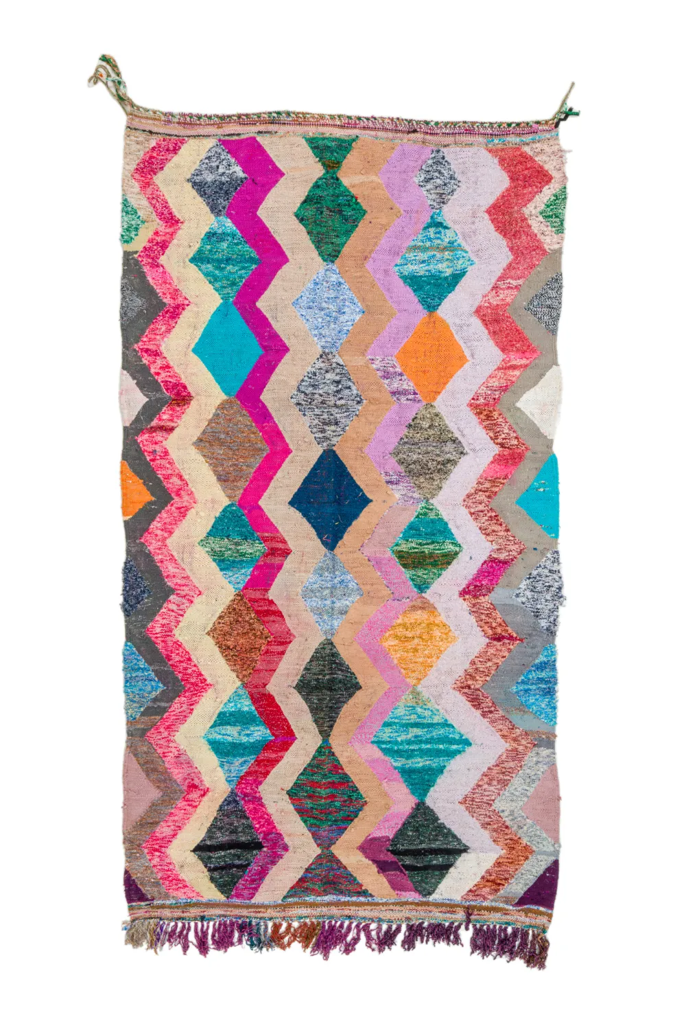 Marokkói Boucherouite szőnyeg 135 x 260 cm