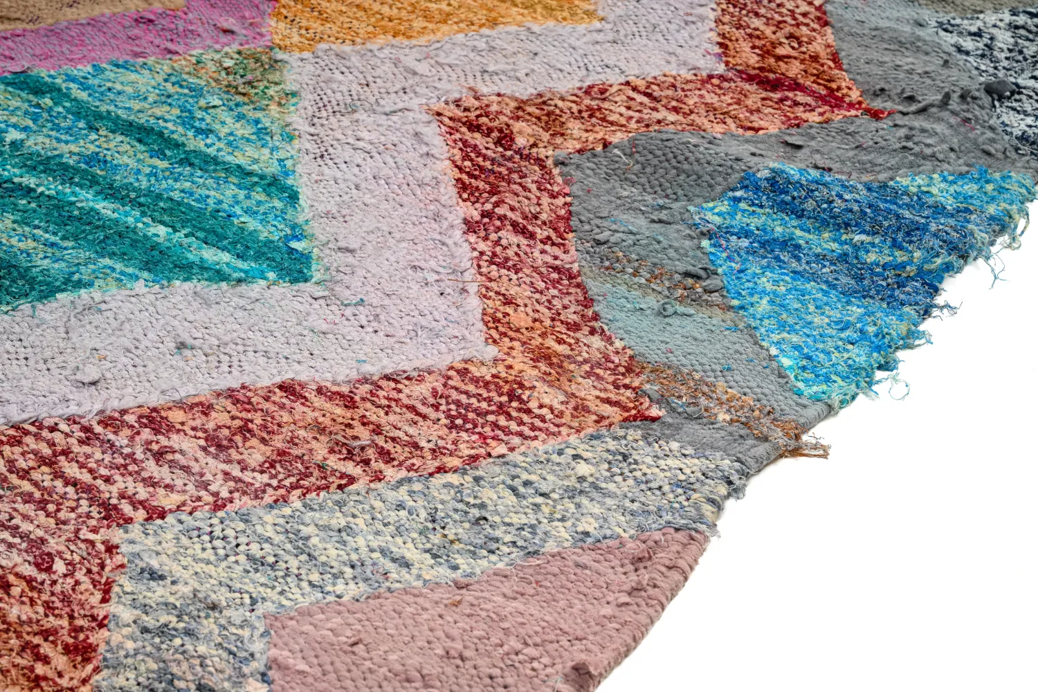 Marokkói Boucherouite szőnyeg 135 x 260 cm