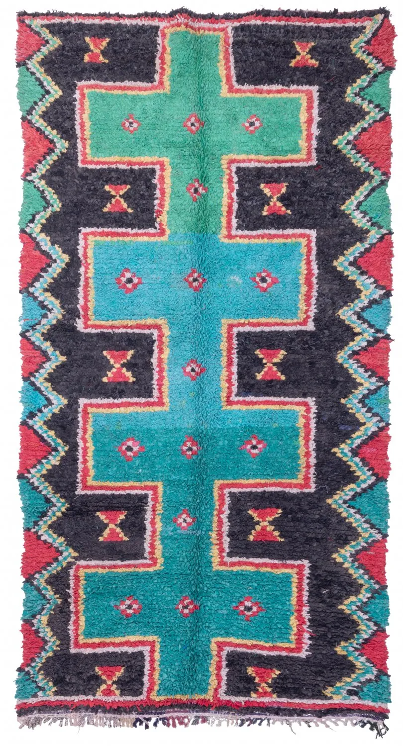 Marokkói Boucherouite szőnyeg 310 x 160 cm