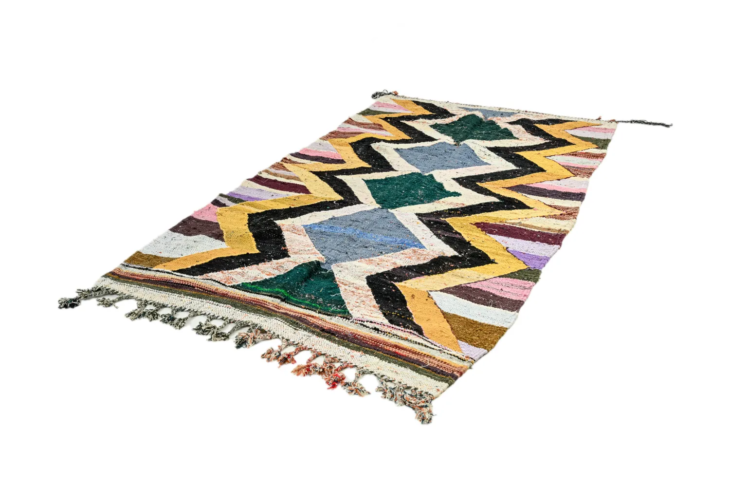 Marokkói Boucherouite szőnyeg 135 x 260 cm