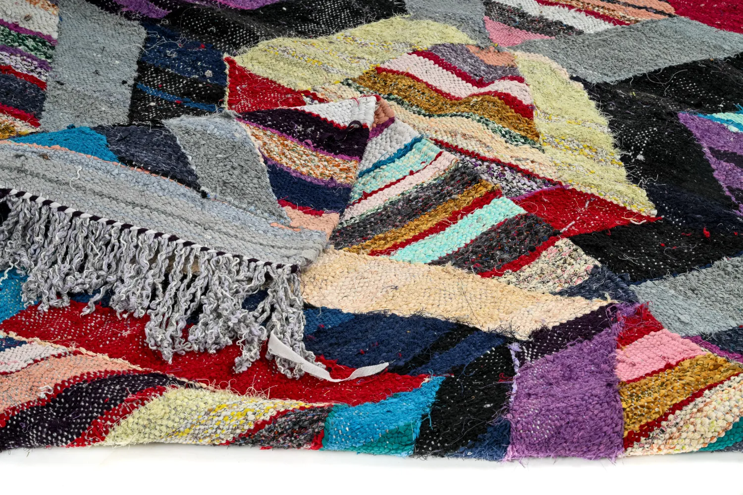 Marokkói Boucherouite szőnyeg 140 x 290 cm