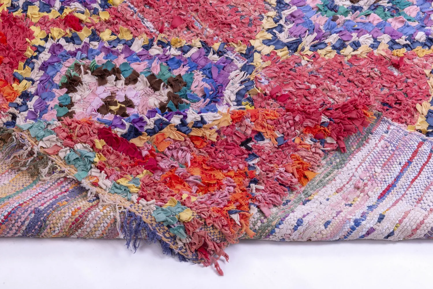 Marokkói Boucherouite szőnyeg 315 x 135 cm