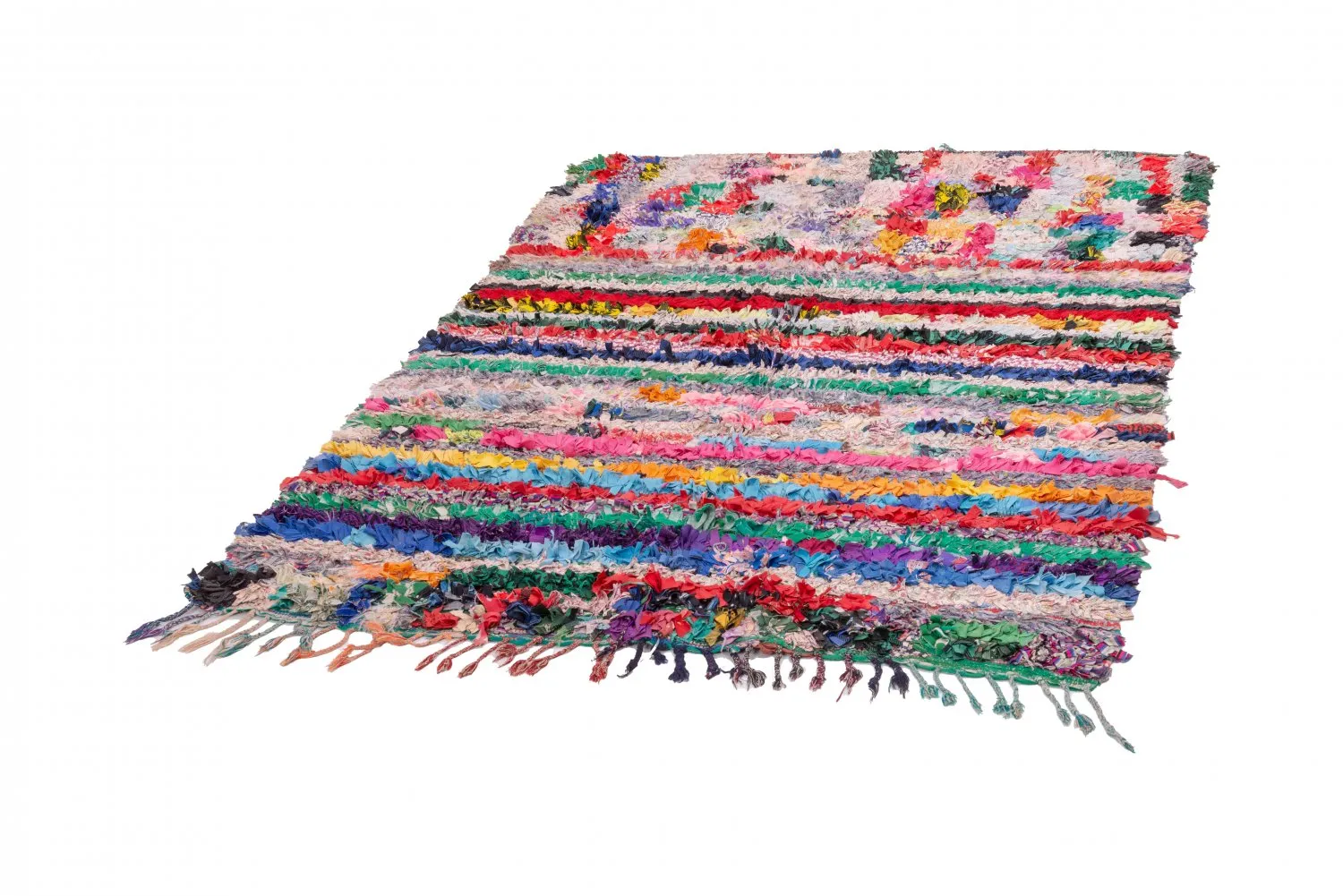 Marokkói Boucherouite szőnyeg 210 x 145 cm