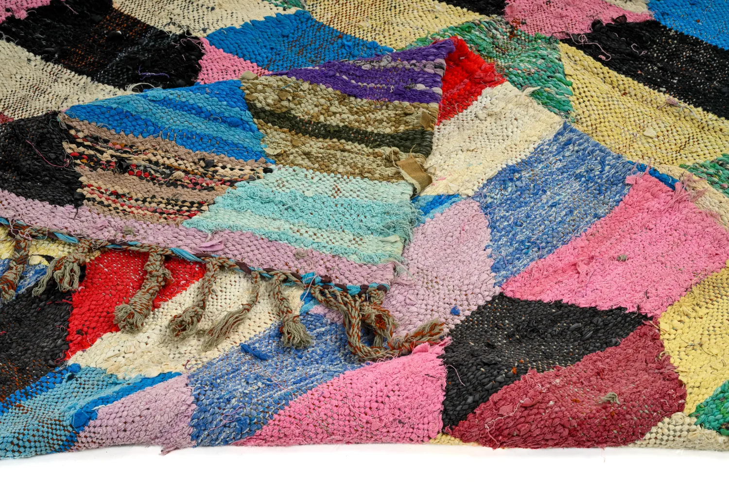 Marokkói Boucherouite szőnyeg 145 x 275 cm