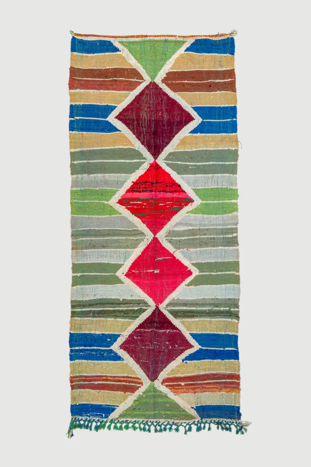 Marokkói Boucherouite szőnyeg 120 x 280 cm