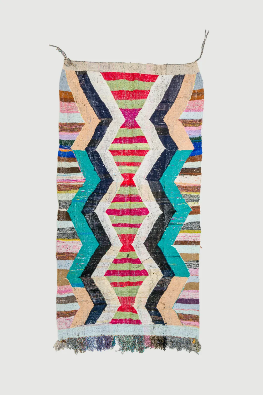 Marokkói Boucherouite szőnyeg 140 x 265 cm