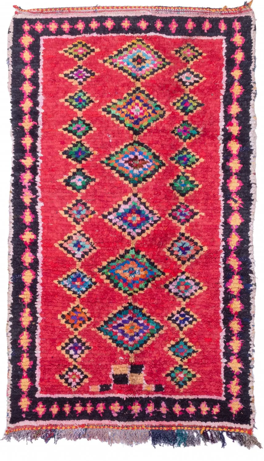 Marokkói Boucherouite szőnyeg 255 x 145 cm