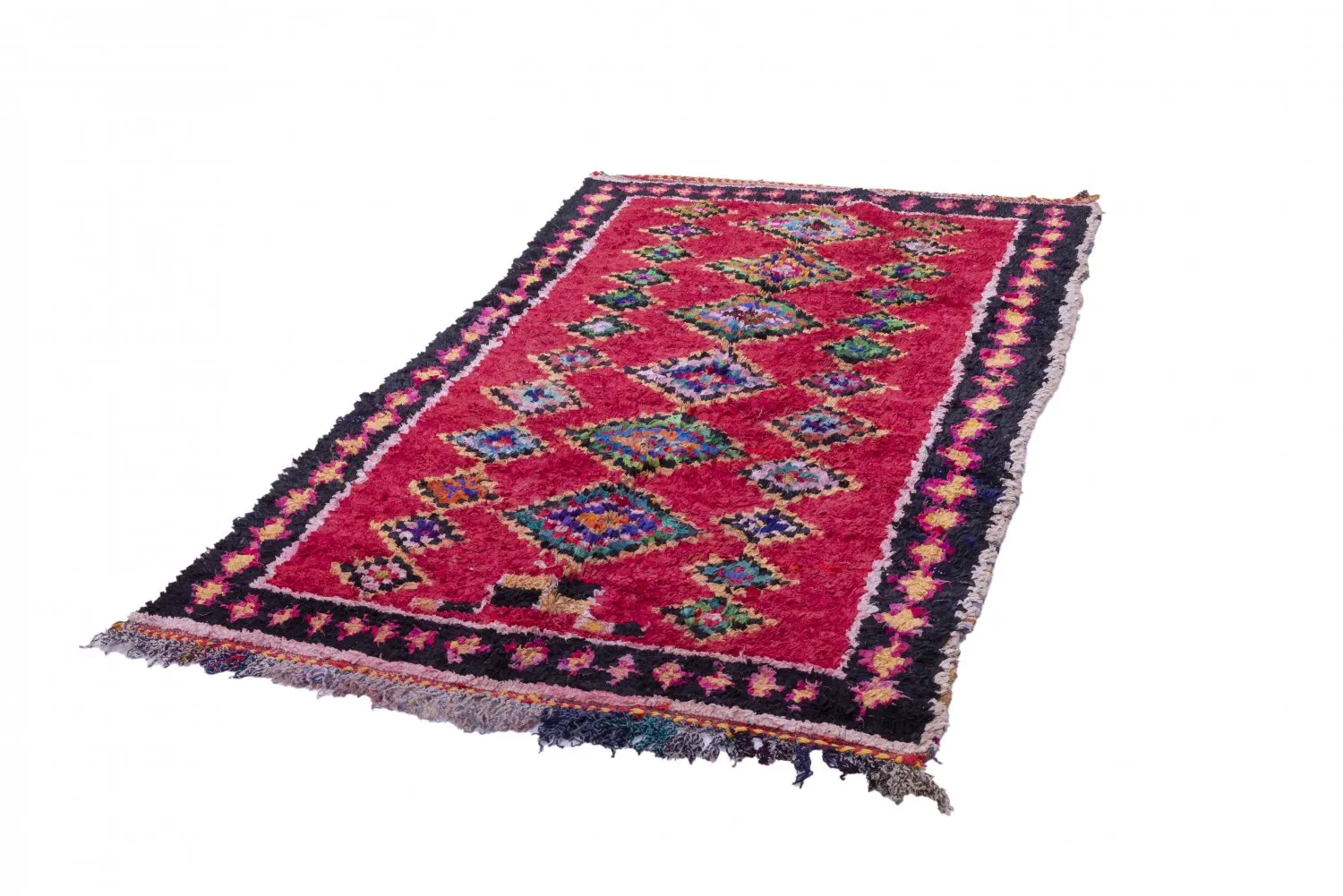 Marokkói Boucherouite szőnyeg 255 x 145 cm