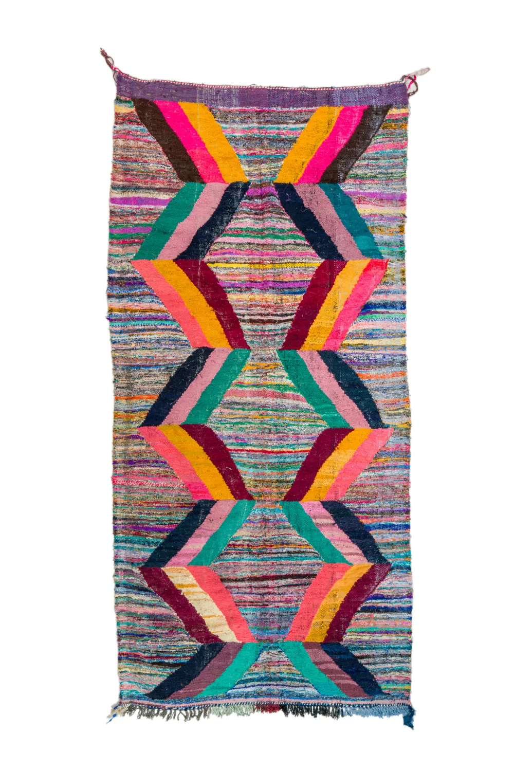 Marokkói Boucherouite szőnyeg 150 x 325 cm