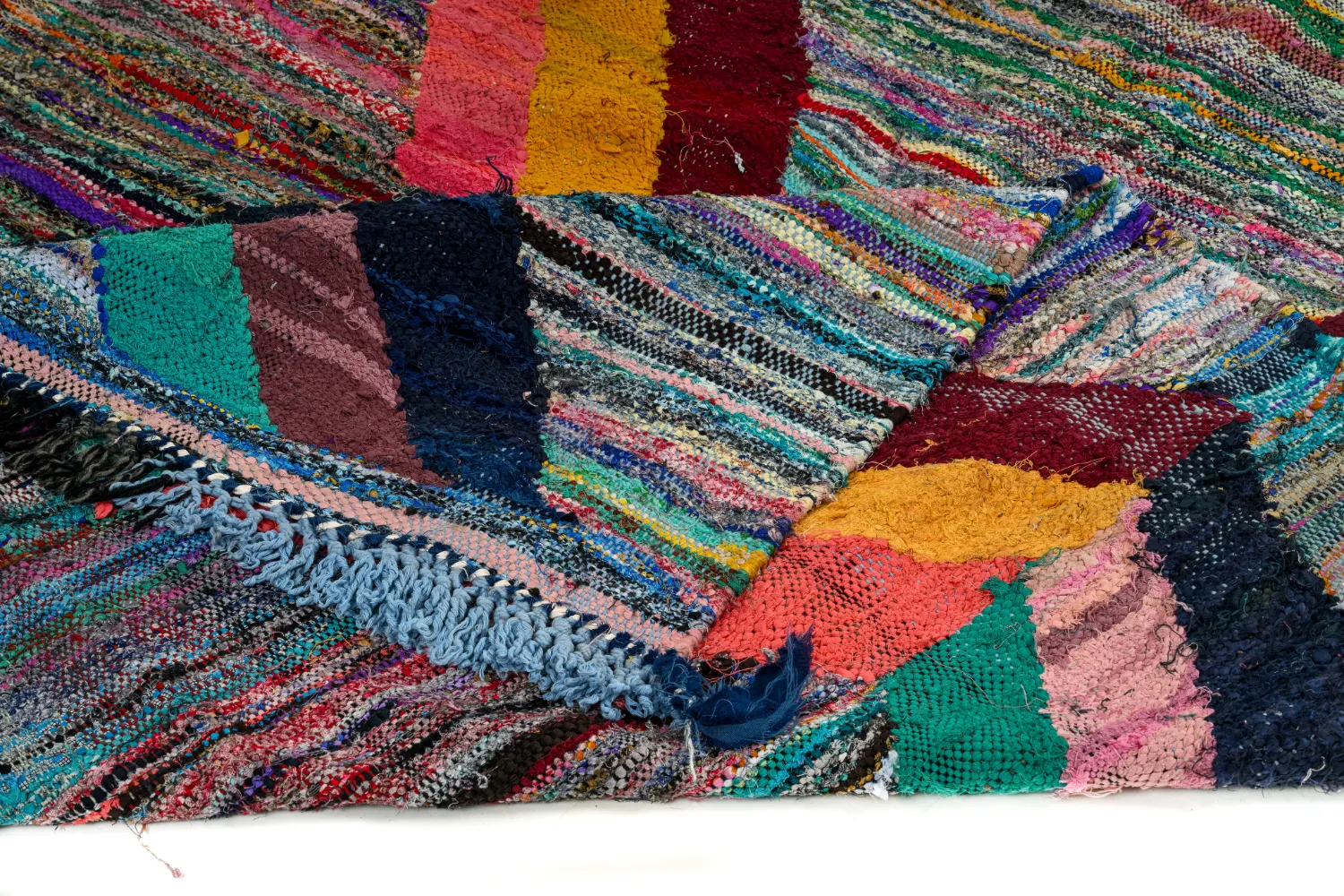 Marokkói Boucherouite szőnyeg 150 x 325 cm