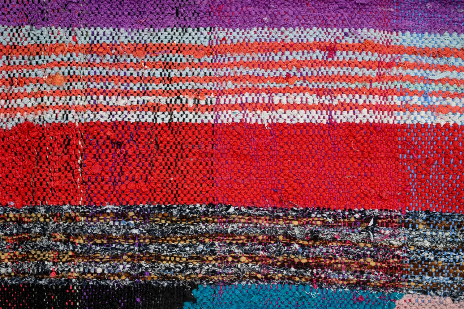 Marokkói Boucherouite szőnyeg 135 x 270 cm