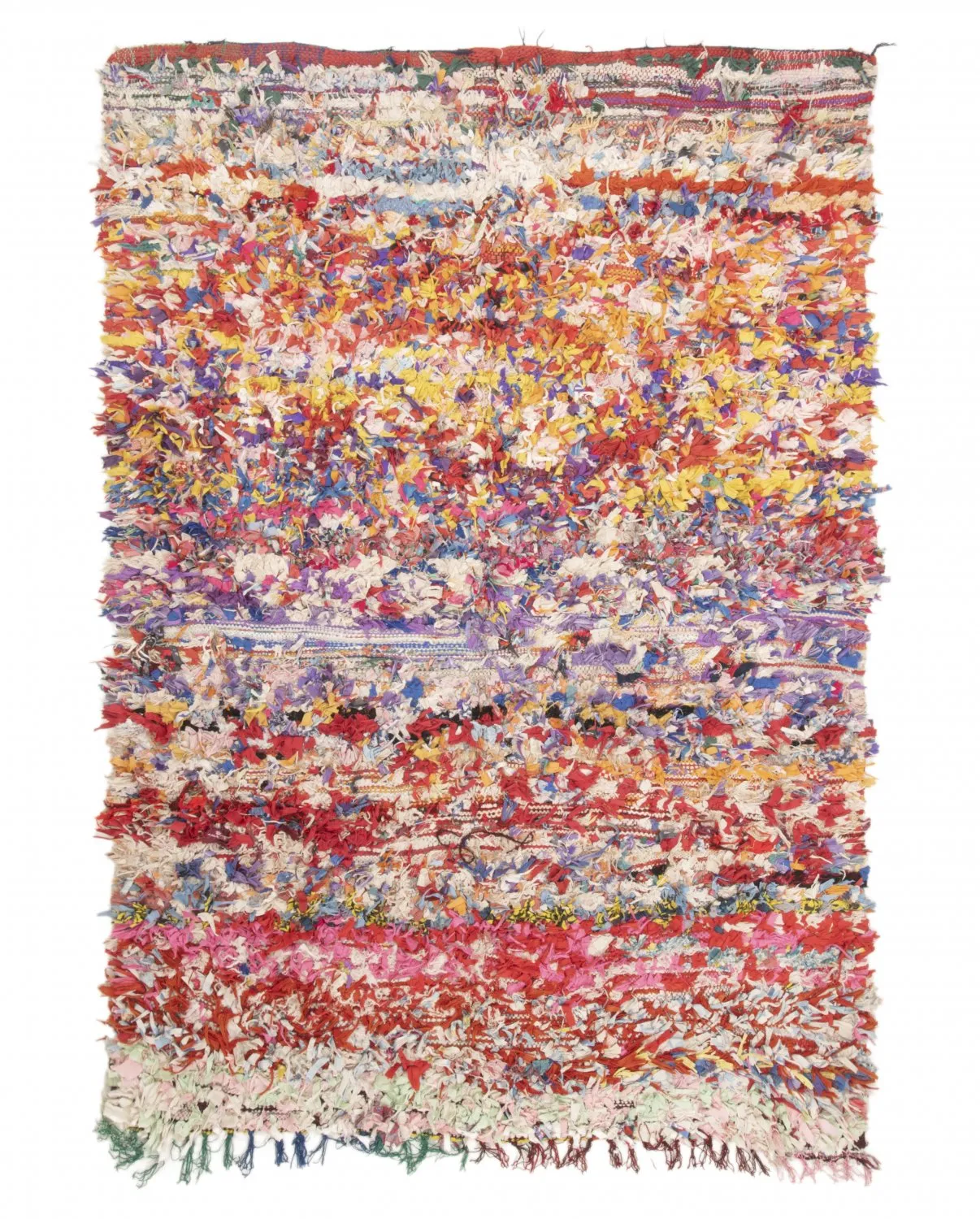 Marokkói Boucherouite szőnyeg 205 x 140 cm