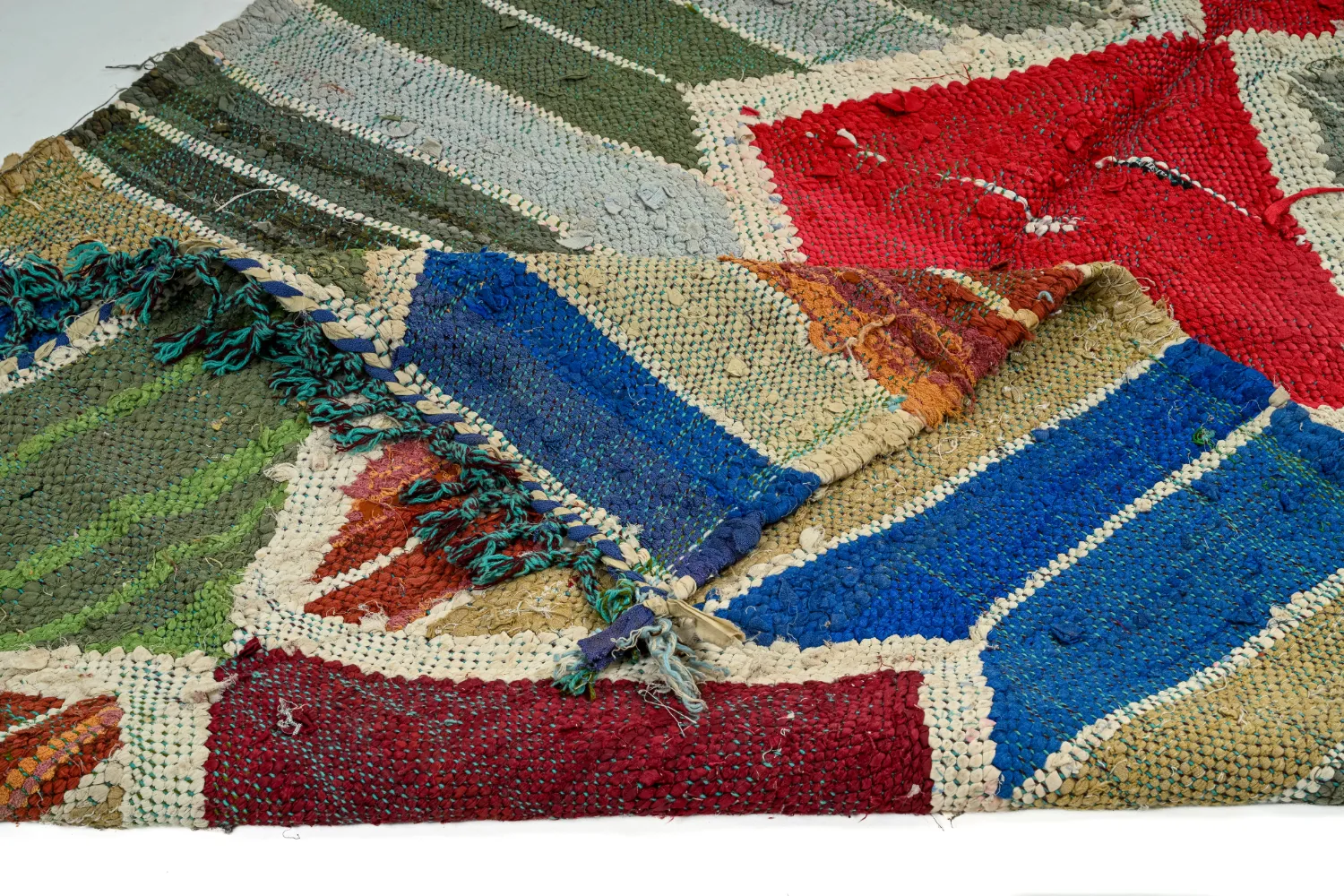 Marokkói Boucherouite szőnyeg 120 x 280 cm