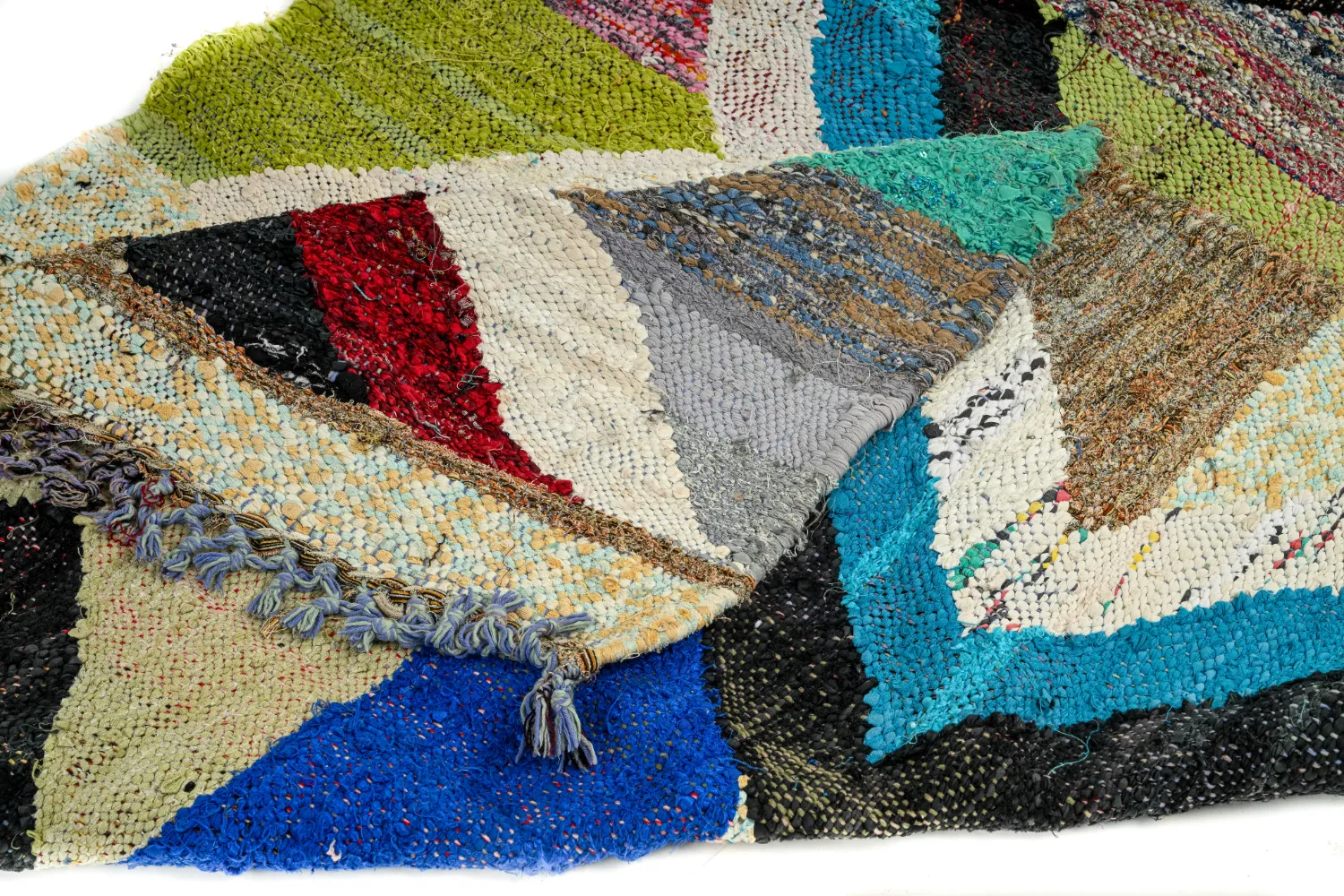 Marokkói Boucherouite szőnyeg 125 x 250 cm