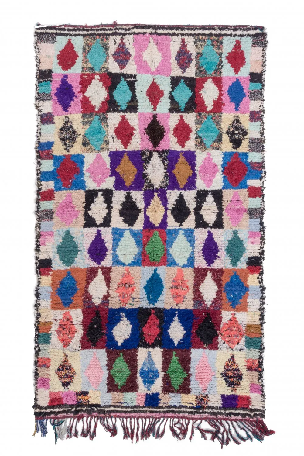 Marokkói Boucherouite szőnyeg 255 x 145 cm